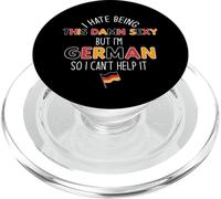 Je DÉTESTE ÊTRE SACRÉMENT Sexy mais Je suis Allemande, Je NE Peux Pas M'EN EMPÊCHER Meme on Back PopSockets PopGrip pour MagSafe