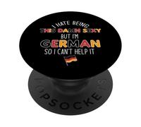 Je DÉTESTE ÊTRE SACRÉMENT Sexy mais Je suis Allemande, Je NE Peux Pas M'EN EMPÊCHER Meme on Back PopSockets PopGrip Adhésif