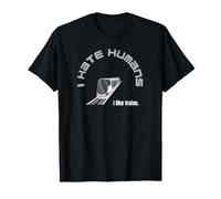 Je déteste Les Gens Amour Les Trains Nerd autiste Asperger T-Shirt