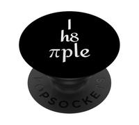 Je déteste Les Gens, Blague Sarcastique et drôle sur Le mème mathématique Pi Day PopSockets PopGrip Adhésif
