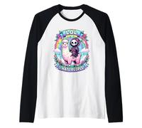 Je Déteste Les Gens Lama Faucheuse Humour Kawaii Manche Raglan