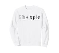 Je déteste Les Gens Pi People 3.14 Math Meme Math Joke Sweatshirt