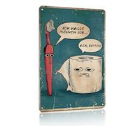 « Je déteste mon travail... OH, S'IL TE PLAÎT !!! » Drôles de panneaux de salle de bain, panneaux vintage en métal-étain pour décoration murale de toilette de salle de bain, cadeau, 20 x 30 cm (25111