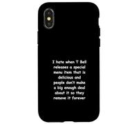 Je déteste Quand t Bell Sort Un élément de Menu spécial et Que Vous Coque pour iPhone X/XS