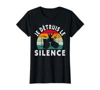 Je Détruis Le Silence Jouer De La Batterie Cadeau De Batteur T-Shirt Graphique avec Valeur