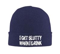 Je Deviens Vulgaire Quand Je Bois Unisex Watch Cap Chaud Bonnet De Trawler Souple Bonnets Tricoté pour Cyclisme Ski Sport