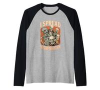 Je Diffuse de la désinformation, Dicton d'horreur Vintage et drôle Manche Raglan