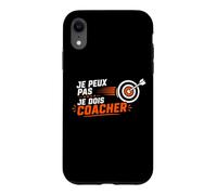 Je Dois Coacher flechette Humour Coach fléchettes Coque pour iPhone XR