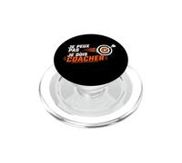 Je Dois Coacher flechette Humour Coach fléchettes PopSockets PopGrip pour MagSafe