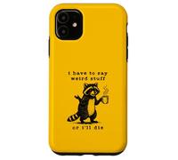 Je Dois dire Une Blague Vintage Bizarre sur Un Raton Laveur rétro des années 90 Coque pour iPhone 11