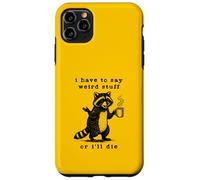 Je Dois dire Une Blague Vintage Bizarre sur Un Raton Laveur rétro des années 90 Coque pour iPhone 11 Pro Max
