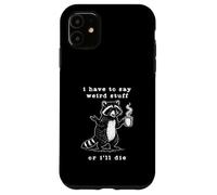 Je Dois dire Une Blague Vintage Bizarre sur Un Raton Laveur rétro des années 90 Coque pour iPhone 11