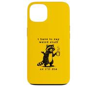 Je Dois dire Une Blague Vintage Bizarre sur Un Raton Laveur rétro des années 90 Coque pour iPhone 13