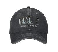 Je Dois Juste être Moi Penguin Hommes, Casquettes de Baseball en Jean usées, Casquettes lavées, Chapeau de Golf d’extérieur Ajustable Chapeau Snapback