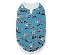 Je Dois Voir Tous Les Groupes Cool T-Shirt pour Chien Vêtements pour Chat Pull Respirant d'été Débardeur sans Manches pour Animaux de Petite, Moyenne et Grande Taille