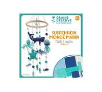 Je fabrique mon mobile bébé - Monde marin coffret DIY Bleu