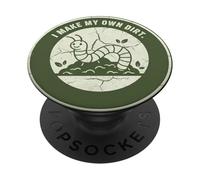 Je Fabrique Mon Propre ver de Terre PopSockets PopGrip Adhésif