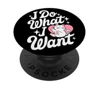 Je Fais ce Que Je Veux, Attitude drôle et Mignonne de Chat PopSockets PopGrip Adhésif