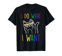 Je fais ce que je veux, le mois de la Gay Pride lesbienne LGBTQ pour les amoureux des chats T-Shirt