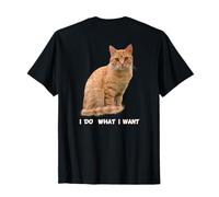 Je Fais ce Que Je Veux pour Les Amateurs de Chats tigré Oranges Amusants T-Shirt