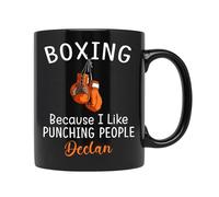 Je Fais De La Boxe Parce Que J'Aime Frapper Les Gens. Mug Céramique Tasse À Thé Unique Tasse À Café Cadeau Mignon Pour Collègue Anniversaire Bureau 330 Ml
