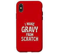 Je Fais de la Sauce à partir de zéro, Holiday Cooking Chef Fun Coque pour iPhone X/XS
