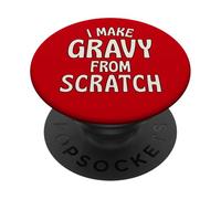 Je Fais de la Sauce à partir de zéro, Holiday Cooking Chef Fun PopSockets PopGrip Adhésif