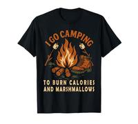 Je Fais du Camping pour brûler des Calories avec des guimauves T-Shirt