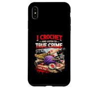 Je Fais du Crochet et j'écoute True Crime Crocheters Craft Hobby Coque pour iPhone XS Max