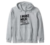 Je Fais du Lait, Quel est Ton Super Pouvoir ? Funny Mom Life Sweat à Capuche