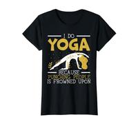 Je Fais du Yoga Parce Que Frapper Les Gens est Mal vu pour méditer T-Shirt Graphique avec Valeur