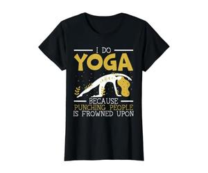 Je Fais du Yoga Parce Que Frapper Les Gens est Mal vu pour méditer T-Shirt Graphique avec Valeur
