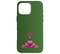 Je fais du yoga pour brûler le fou flamant rose | Funny Yoga Coque pour iPhone 16 Pro Max