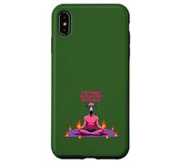 Je fais du yoga pour brûler le fou flamant rose | Funny Yoga Coque pour iPhone XS Max