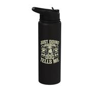 Je fais juste ce que mon chien me dit, Dog Dad Stainless Steel Insulated Water Bottle