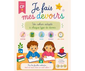Je fais mes devoirs - Cahier CP pour accompagner les devoirs à la maison: Un cahier avec des supports adaptés pour écrire, calculer, tracer et apprendre - Fini les feuilles volantes