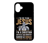 Je Fais Partie de l'équipe Jesus Christ Je suis Knight Christian Believer God Coque pour iPhone 16 Plus