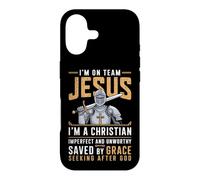 Je Fais Partie de l'équipe Jesus Christ Je suis Knight Christian Believer God Coque pour iPhone 17