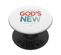 Je Fais Partie du Nouveau Projet de Dieu - Christian Vocation PopSockets PopGrip Adhésif