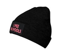 Je Fais Pipi dans Les Piscines Femme Homme Bonnet À Revers Bonnet d'hiver Chaud Bonnets Tricoté Mode Bonnets De Ski pour Quotidien Cyclisme Ski