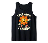 Je Fais Pipi Quand Je RIS - Fleur Amusante Débardeur