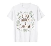 Je Fais Pipi Quand Je RIS, Maman griffonne des drôles T-Shirt