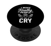 Je fais pleurer Knotty People PopSockets PopGrip Adhésif