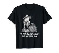 Je Fais Pousser Mon buisson pour Pouvoir Faire Don d'un mème drôle et dérangé Y2K T-Shirt Graphique avec Valeur, Homme, Noir, M