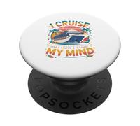 Je Fais Une croisière pour ne Pas Perdre la tête. Vacances en croisière PopSockets PopGrip Adhésif