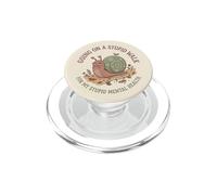 Je Fais Une Promenade Stupide pour Mon Stupide Cerveau et santé mentale Snail 4 PopSockets PopGrip pour MagSafe