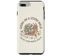 Je Fais Une Promenade Stupide pour Mon Stupide Escargot de santé mentale et cérébrale Coque pour iPhone 7 Plus/8 Plus