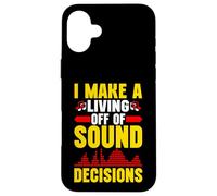 Je Fais Une Vie de Sound Decisions Sound Engineer Coque pour iPhone 16 Plus