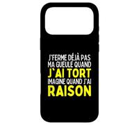 Je Ferme Jamais Ma Gueule Homme Râleur Humour Femme Râleuse Coque pour iPhone 17 Pro Max