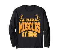 Je Fléchis Mes Muscles Chez Moi Humour Sport Manche Longue
